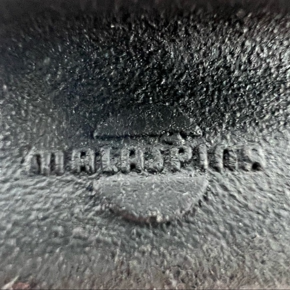 Piampiani Gun Metal And Black Leather Cork Platform Sandals Size 38 Women’s - Picture 2 of 10